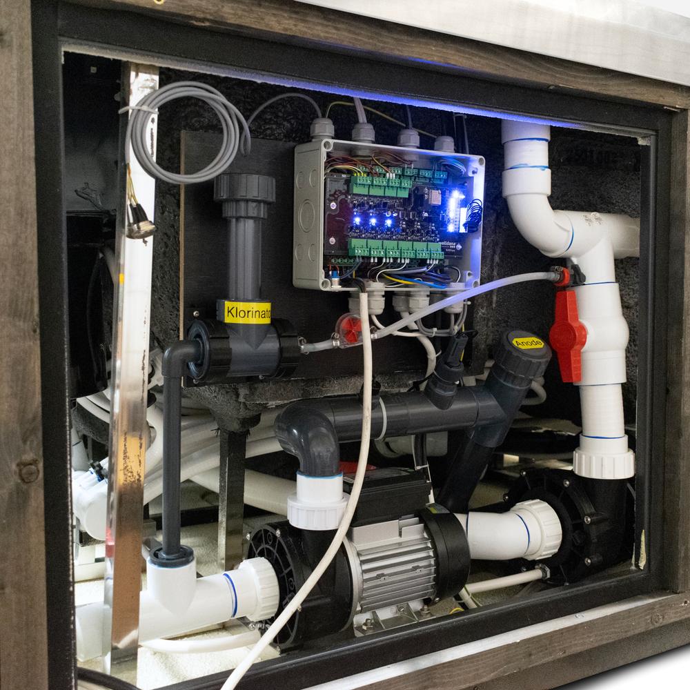 Comfortana Pro X3  Sommerhusspa NORDIC 210 x 210 x 95cm Sterling Silver