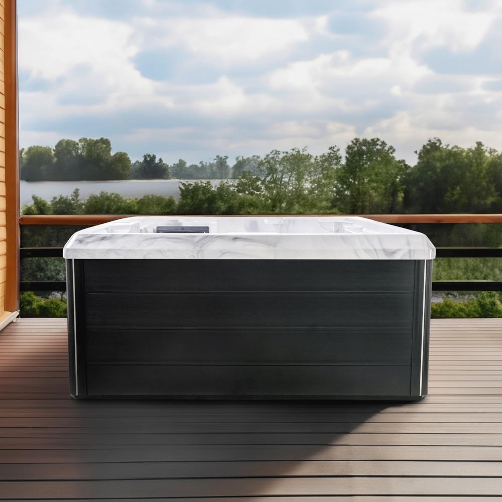 Comfortana Pro X3  Sommerhusspa NORDIC 210 x 210 x 95cm Sterling Silver