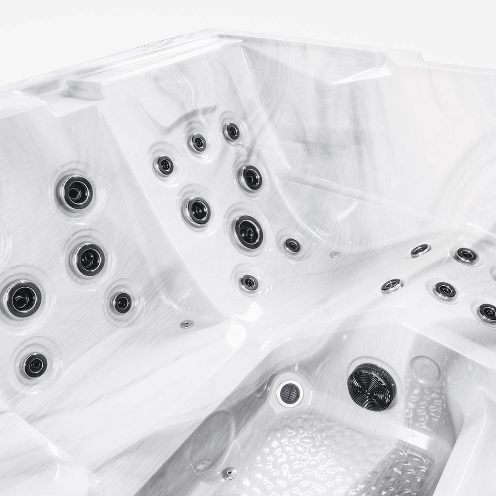 Comfortana Pro X3  Sommerhusspa NORDIC 210 x 210 x 95cm Sterling Silver