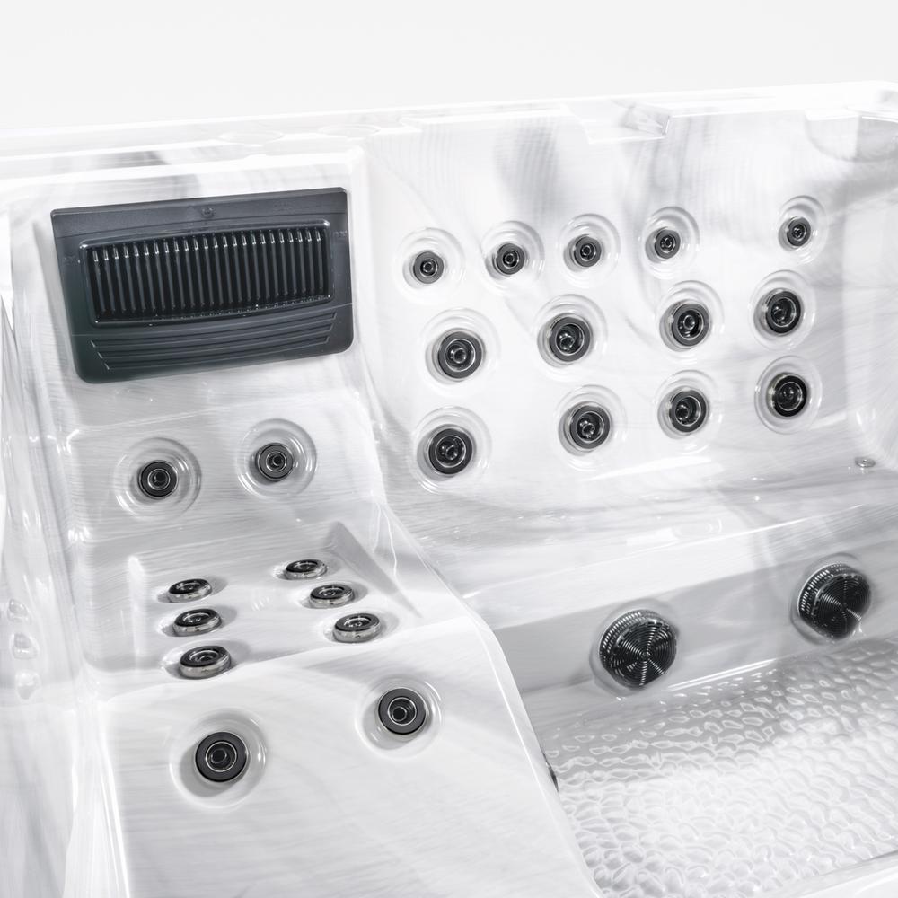 Comfortana Pro X3  Sommerhusspa NORDIC 210 x 210 x 95cm Sterling Silver