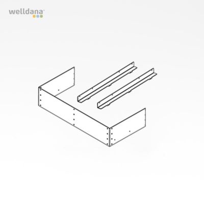 Fittings for edging set Sentiotec Qube 9 and 10,5 KW stoves