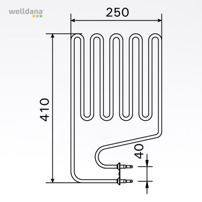 Heating element 2000W Elegance/Senator