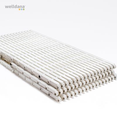 Grate parallel, white, PV33 Width: 19-60cm, 3.5cm thick