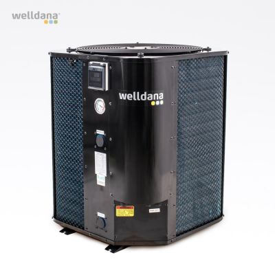 Welldana® Heat Pump 14kw. for pools 80 cbm black paint