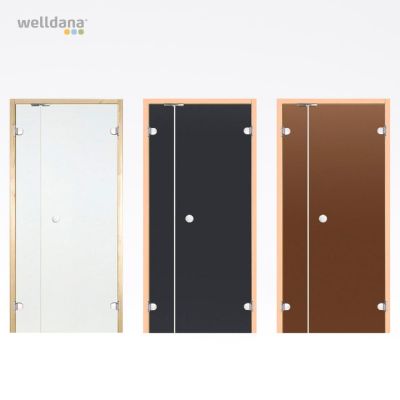 Havia sauna door with side panel