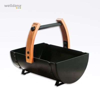 Harvia Legend sauna bucket  Black, Wood/Metal, 35.1x31.5x26.2