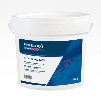 SLOW CHLORINE TABS 5 KG 250 GR Cleaning/disinfection/stabilization