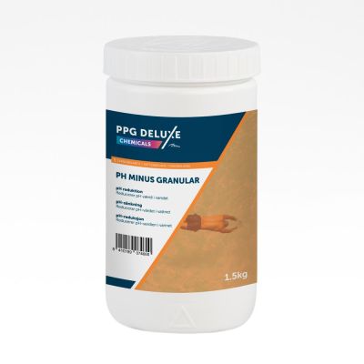 pH MINUS GRANULAR 1,5 KG Reduces the pH value in the water