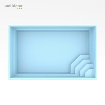 Fiber pool model Athen 5 x 3 x 1,45 m