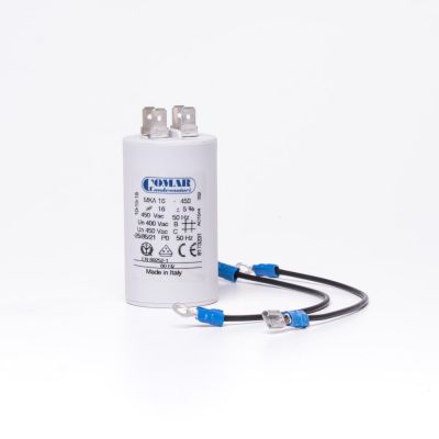 Kondens. 20uf.Ondina/Koral 0,75 kW/1 HK Ø40 x L72 mm inkl. stik