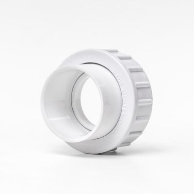 Union for pump, white PVC 50 mm