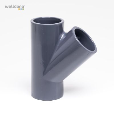 Tee 45°, 63mm