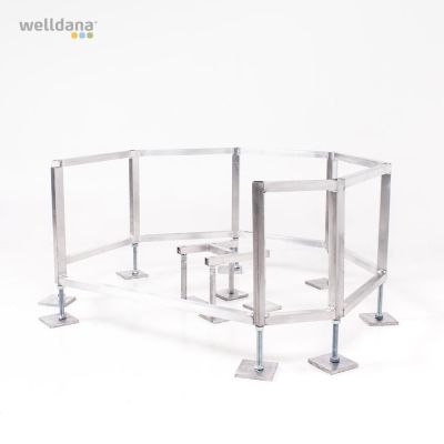 Frame for public spa