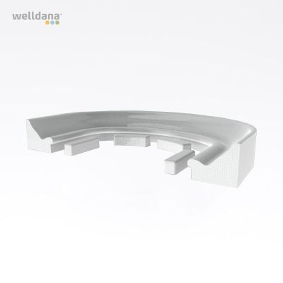 Harvia Deluxe bench, without cladding Polystyrene, water resistant, 85.0x95.0cm