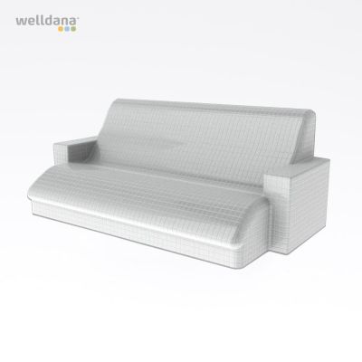 Harvia Relax bench, without cladding Polystyrene, water resistant, 110.0x145.0cm