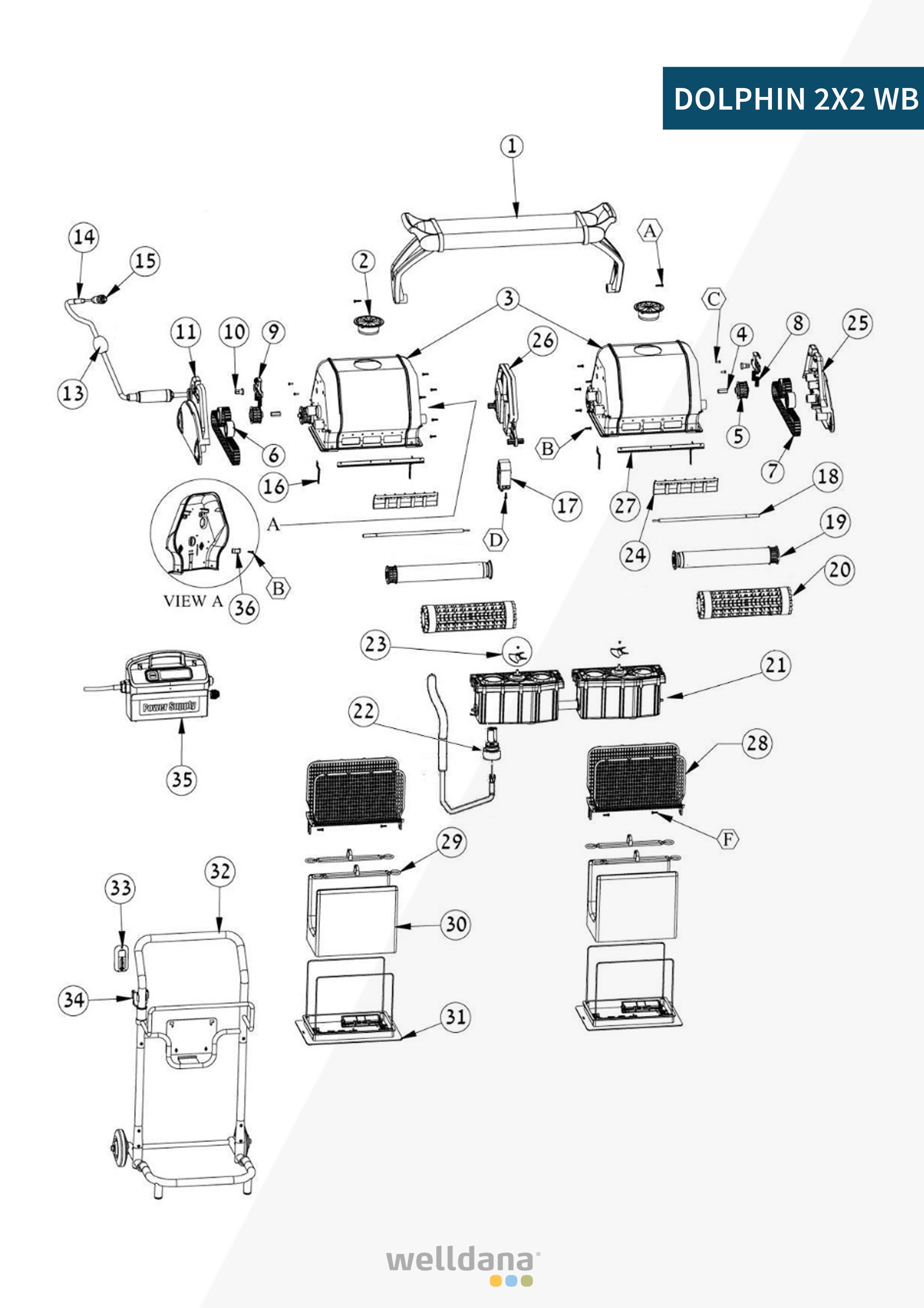 Dolphin Active 20 Parts Diagram EZ Test Pool Supplies, 57 OFF
